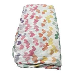 Pottery Barn Retro Heart Organic Cotton Sheet Set Twin